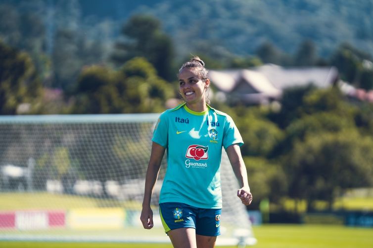 Gabi Portilho - atacante - seleção brasileira feminina de futebol - treino na Granja Comary, em 11/07/2024