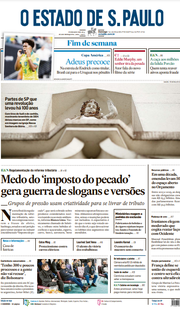 Capa do Jornal O Estado de S. Paulo Edição 2024-07-07