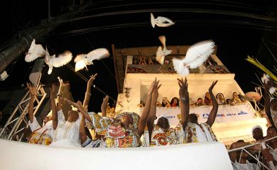 Salvador - O tradicional bloco afro Ilê Ayiê nas ruas da capital baiana  (Mateus Pereira/Gov-BA)