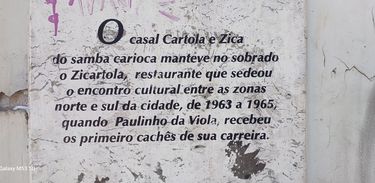 Placa do Zicartola