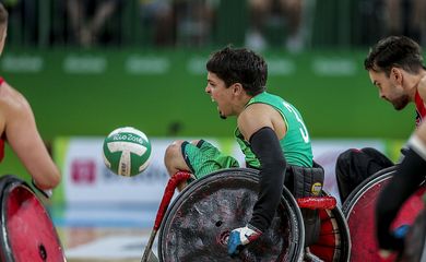 Guilherme Camargo, da seleção brasileira de rugby em cadeira de rodas