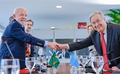 Rio de Janeiro (RJ), 16/11/2024 - Presidente da República, Luiz Inácio Lula da Silva durante reunião com o Secretário-Geral da Organização das Nações Unidas, António Guterres no G20 Brasil. Foto: Ricardo Stuckert/PR