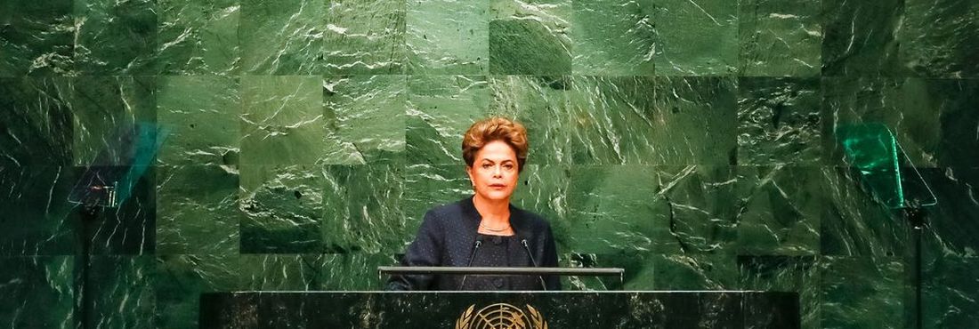 Presidenta Dilma Rousseff durante sessão Plenária da Conferência das Nações Unidas para a Agenda de Desenvolvimento Pós-2015 