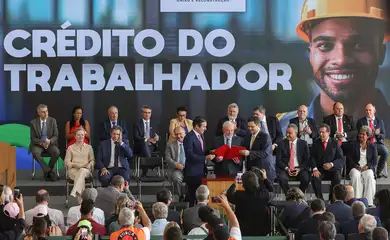Brasília (DF), 12/03/2025  – O presidente Luiz Inácio Lula da Silva, participa da cerimônia de lançamento do programa “Crédito do Trabalhador”
Foto: Antonio Cruz/Agência Brasil