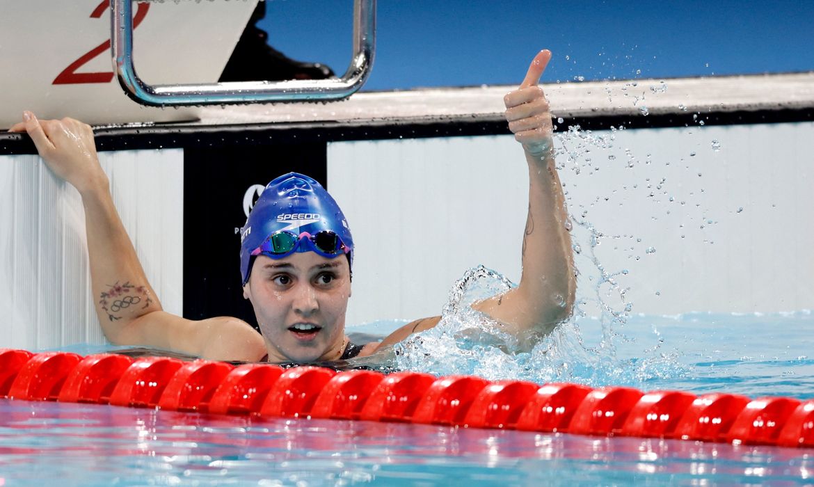 Beatriz Dizotti se classifica à final dos  1500m livre, em 30/07/2024 - natação - Paris 2024