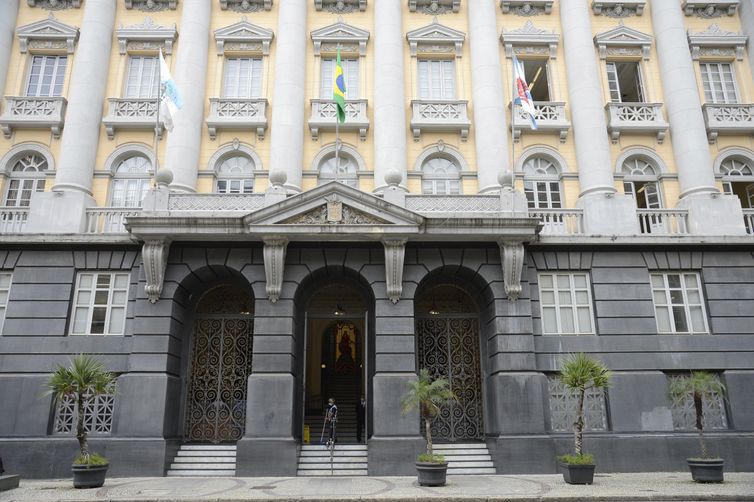 Fachada do Museu da Justiça, no centro do Rio de Janeiro