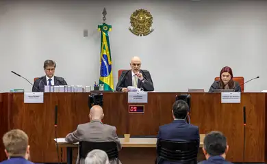 Brasília (DF), 10/06/2025- O ministro do Supremo Tribunal Federal (STF) Alexandre de Moraes começa a ouvir os réus do núcleo 1 na ação da trama golpista, os interrogatórios ocorrerão presencialmente na sala de julgamentos da primeira turma da corte.
Foto: Gustavo Moreno/STF