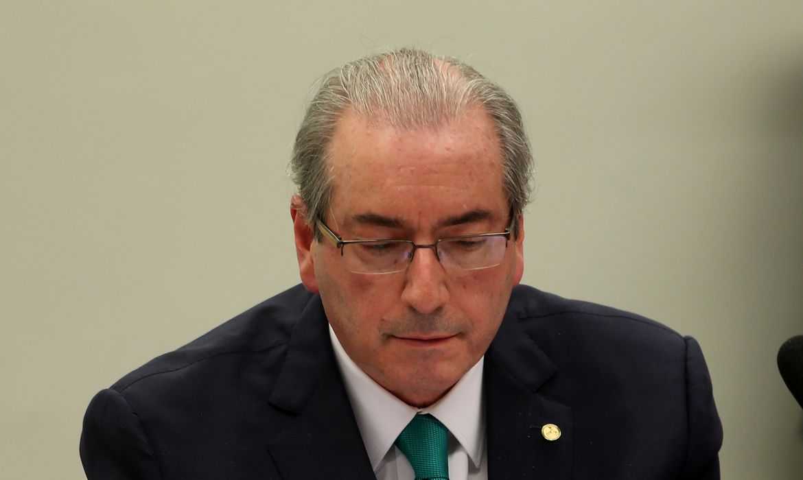 Brasília - Eduardo Cunha faz sua defesa no Conselho de Ética da Câmara  (Wilson Dias/Agência Brasil)