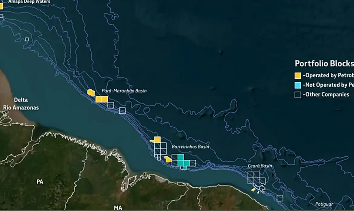 Petrobras envia sonda à Margem Equatorial para retomar exploração.  Arte: Petrobrás