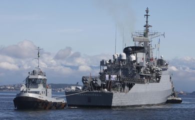 A fragata Independência(F44) retorna ao Brasil, na Base Naval do Rio de Janeiro, após concluir missão de paz na Força-Tarefa Marítima(FTM) da UNIFIL, no Líbano.