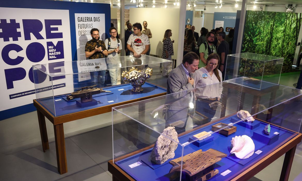 Rio de Janeiro (RJ), 29/08/2024 – Museu Nacional inaugura novo espaço com a exposição “Um Museu de Descobertas”, em São Cristóvão, zona norte da capital fluminense. Foto: Tomaz Silva/Agência Brasil