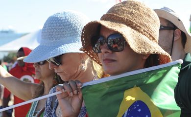 Presença da população na posse da presidenta reeleita Dilma Rousseff  (Antonio Cruz/Agência Brasil)