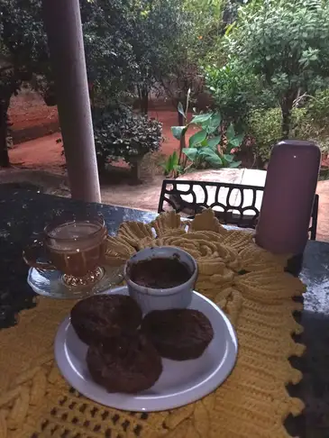 Bolo de banana, aveia, maçã e cacau preparado pela ouvinte Corcina Santos