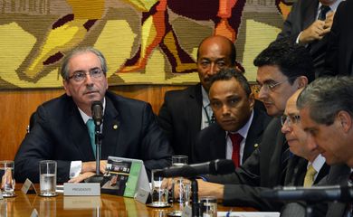 Brasília - Reunião dos líderes partidários com o presidente da Câmara dos Deputados, Eduardo Cunha (Wilson Dias/Agência Brasil)