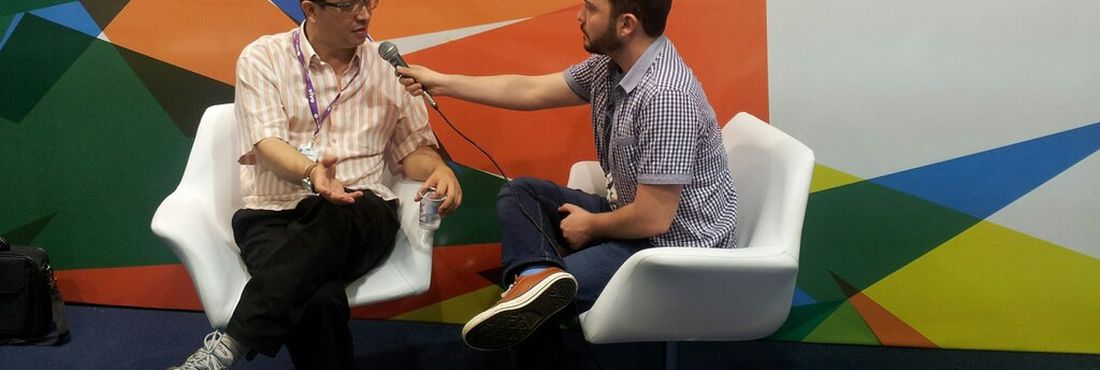 Organizador da Campus Party, Mário Teza, em entrevista ao Portal EBC