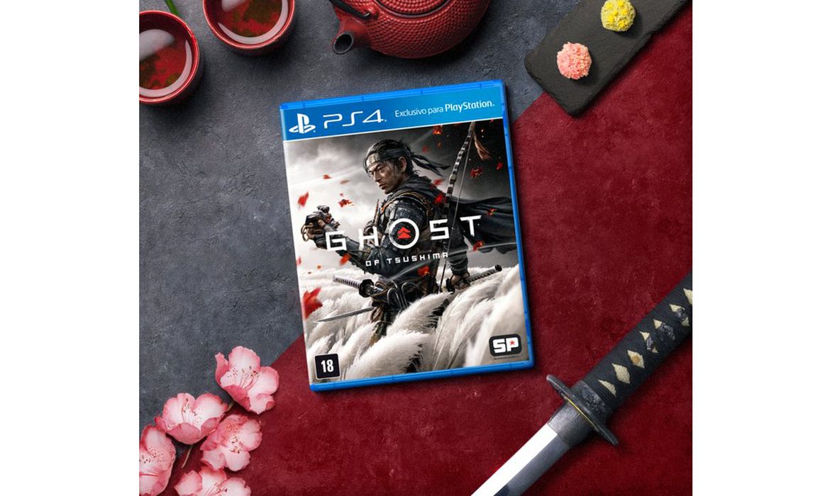 GHOST OF TSUSHIMA - Novo Jogo de Samurai PS4 (Exclusivo Playstation 4) 