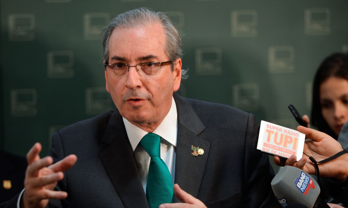 Entrevista coletiva com o presidente da Câmara dos Deputados, Eduardo Cunha (Wilson Dias/Agência Brasil)