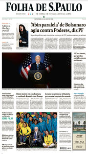 Capa do Jornal Folha de S. Paulo Edição 2024-07-12
