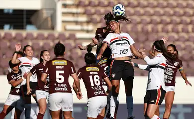 Araraquara (SP), 09/08/2025 - Lance de jogo entre Ferroviária e São Paulo pelo Campeonato Brasileiro Feminino de Futebol. Foto: Rebeca Reis/CBF