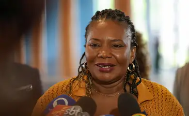Rio de Janeiro (RJ), 06/05/2025 – A ministra da Cultura, Margareth Menezes durante reinauguração do Palácio Gustavo Capanema, no centro do Rio de Janeiro. Foto: Tomaz Silva/Agência Brasil