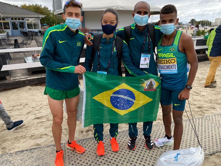 Fundistas brasileiros na Meia Maratona da Polonia