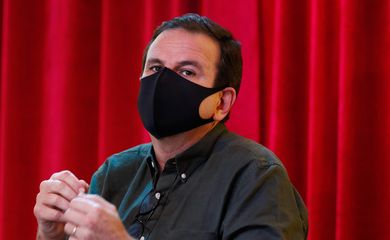 O prefeito Eduardo Paes participa da campanha Blocos de Rua Unidos Pelo Distanciamento
