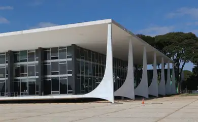 Palácio do Supremo Tribunal Federal na Praça dos Três poderes em Brasília