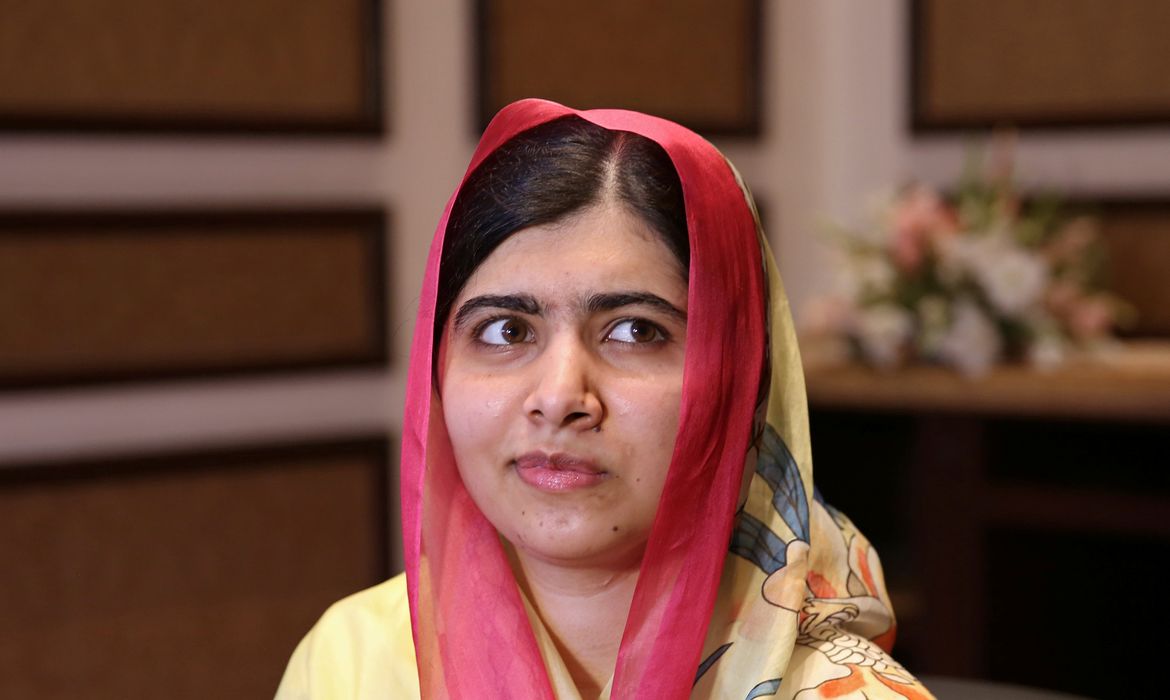 Malala Yousafzai em visita ao Paquistão