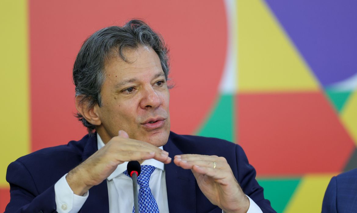 Brasília (DF) 27/11/2024 O ministro da Fazenda, Fernando Haddad, durante coletiva para explicar o pacote de corte gastos do governo Foto: Fabio Rodrigues-Pozzebom/ Agência Brasil