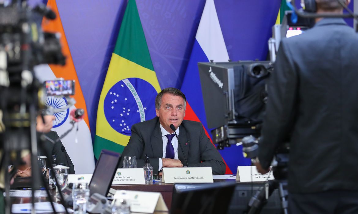 (Brasília - DF, 09/09/2021) XIII Cúpula do BRICS - videoconferência.
Foto: Marcos Corrêa /PR