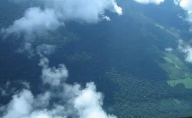 Rio de Janeiro (RJ) 10/01/2025 - Imagem aérea de Santarém coleta de carbono.  -Tecnologias monitoram biodiversidade, árvores e ar da Amazônia.
Foto: Luciana Gatti/Divulgação