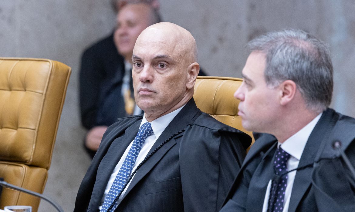 Brasília (DF), 14.08.2024 - Presidente do STF, Alexandre de Moraes durante sessão plenária. Foto: Antonio Augusto/STF