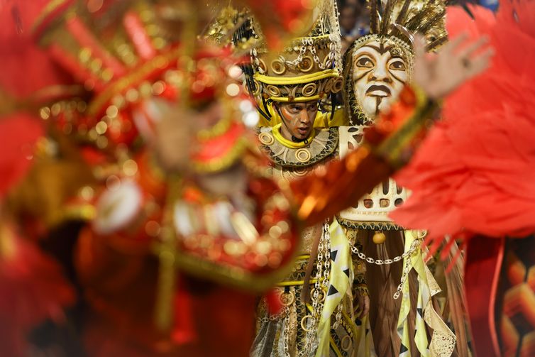 Rio de Janeiro (RJ), 02/03/2025 – Unidos de Padre Miguel abre os desfiles de carnaval do grupo Especial na Marquês de Sapucaí, na região central do Rio de Janeiro. Foto: Tomaz Silva/Agência Brasil