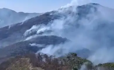 Rio de Janeiro (RJ), 15.09.2024 - Incêndio na Serra dos Orgãos. Foto: Parnaso/Divulgação