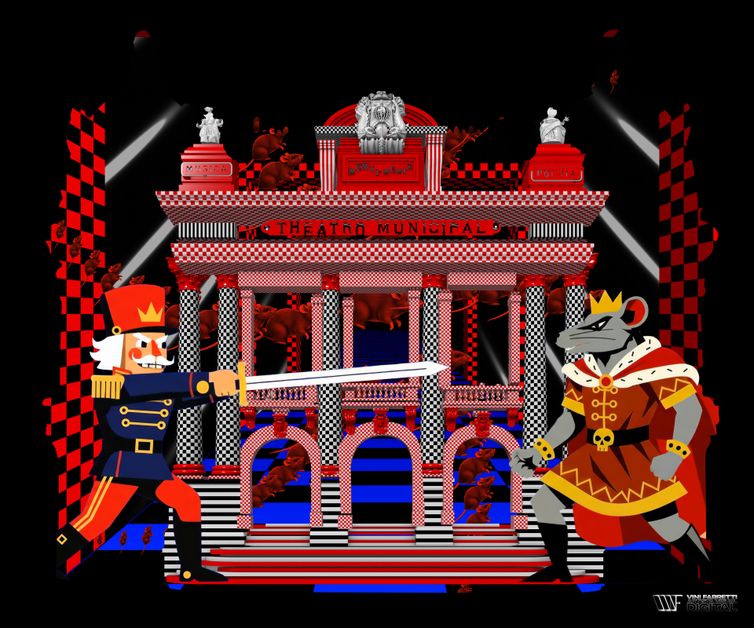 Balé Quebra Nozes/Divulgação 10/12/2025 - Rio de Janeiro - O balé natalino O Quebra Nozes encerra a temporada artística de 2025 do Theatro Municipal do Rio de Janeiro brindando o público com atrações gratuitas. Foto: Balé Quebra Nozes/Divulgação