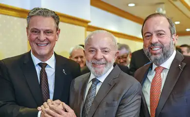 Presidente da República, Luiz Inácio Lula da Silva, durante reunião com integrantes da Associação Brasileira das Indústrias Exportadoras de Carnes (ABIEC).
Hotel Imperial - Japão

Foto: Ricardo Stuckert / PR