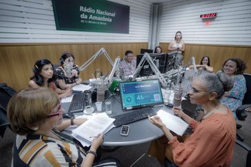 Estúdio da Rádio Nacional da Amazônia /Rafa Neddermeyer/Agência Brasil Estúdio da Rádio Nacional da Amazônia