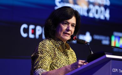 Rio de Janeiro (RJ), 29/07/2024 – A ministra da Saúde, Nísia Trindade durante a Cúpula Global de Preparação para Pandemias 2024, no Rio de Janeiro. Foto: Tomaz Silva/Agência Brasil