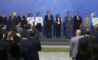 O presidente da República, Jair Bolsonaro, participa do evento Brasil pela Vida e pela Família,no Palácio do Planalto