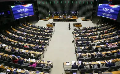 Brasília (DF) 07/11/2024 Abertura oficial da 10ª Cúpula de Presidentes dos Parlamentos do G20 (P20), sediada pela Câmara dos Deputados e pelo Senado Federal no plenário, Ulysses Guimarães.Foto Lula Marques/ Agência Brasil