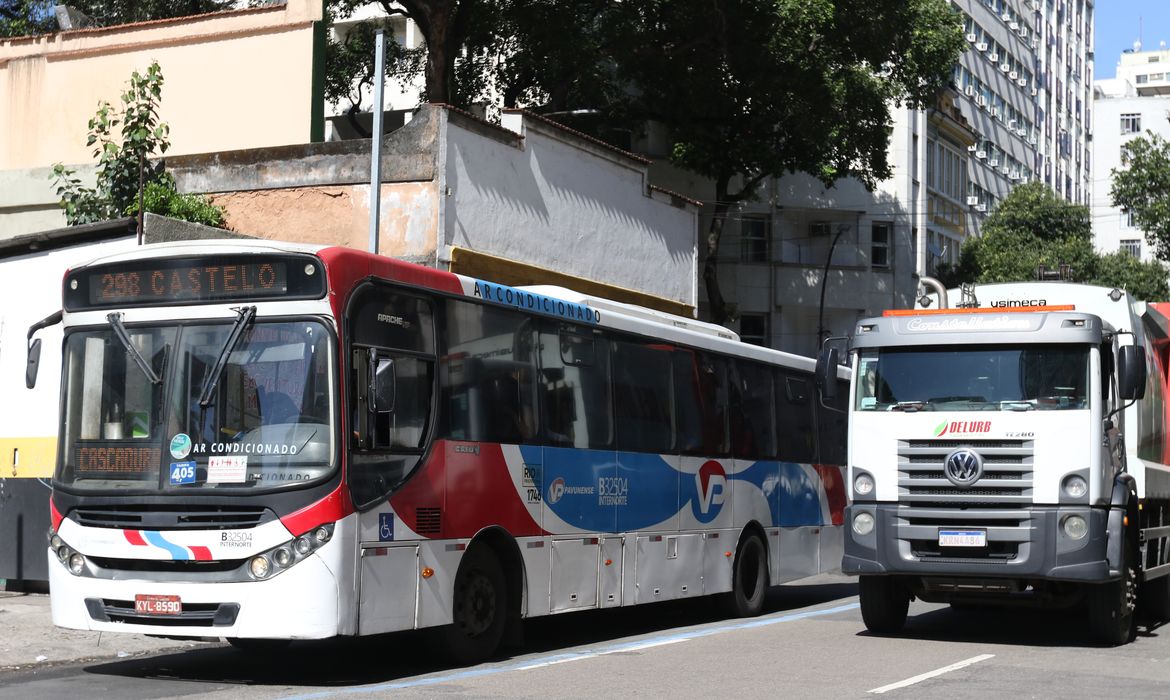 Transporte coletivo na região central do Rio de Janeiro