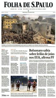 Capa do Jornal Folha de S. Paulo Edição 2024-07-09