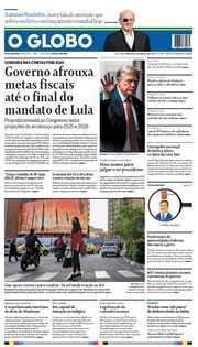 Capa do Jornal O Globo Edição 2024-04-16