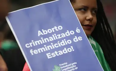 São Paulo (SP), 28/09/2024 - Entidades fazem manifestação pela legalização do aborto  em frente ao MASP. Foto: Paulo Pinto/Agência Brasil