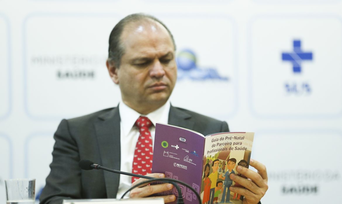 Brasília - O ministro da Saúde, Ricardo Barros, divulga o resultado de pesquisa sobre a frequência dos homens nos serviços de saúde(Elza Fiuza/Agência Brasil)