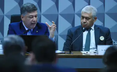 Brasília - 22/09/2025 -A CPMI do INSS durante depoimento do empresário, Rubens Oliveira Costa, apontado como sócio de Antônio Carlos Camilo Antunes, conhecido como 