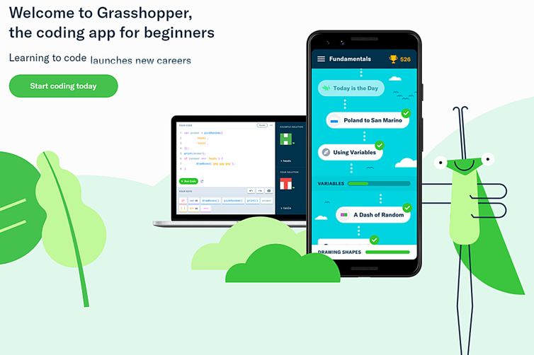 Google anuncia por engano fim do Grasshopper, app de ensino de programação  - Canaltech