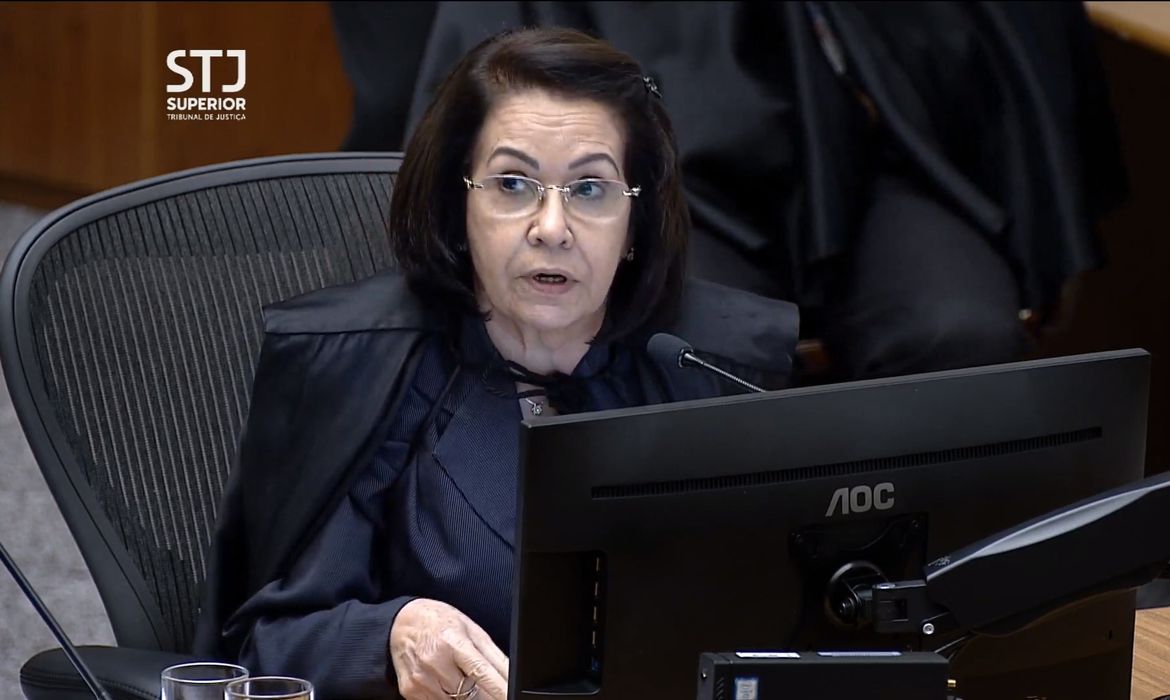 Ministra do Superior Tribunal de Justiça (STJ) Laurita Vaz durante julgamento do habeas corpus protocolado pela defesa do ex-presidente Michel Temer.