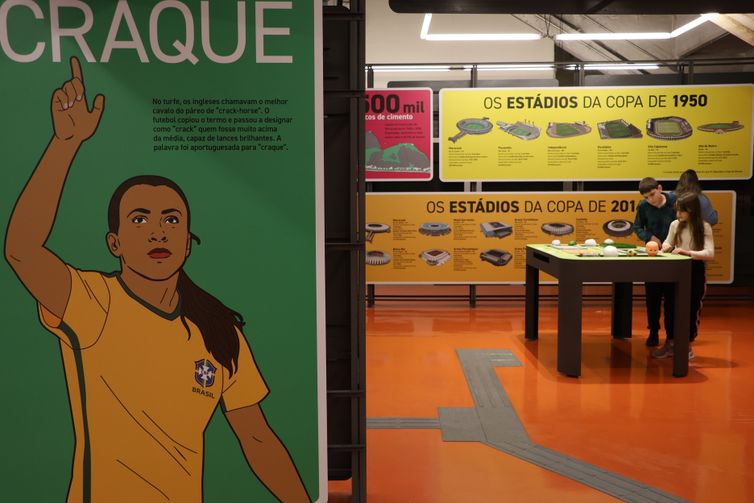 São Paulo (SP), 10/07/2024 - Reabertura do Museu do Futebol no Pacaembu. Foto: Rovena Rosa/Agência Brasil