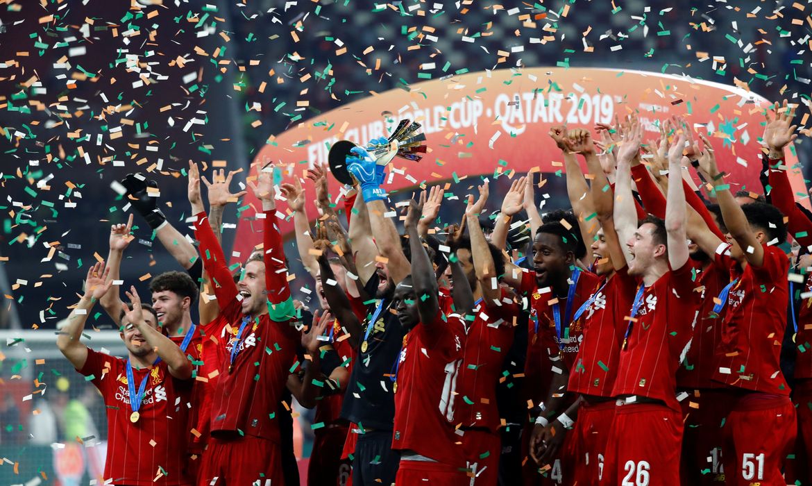 Liverpool comemora título do Mundial de Clubes da Fifa 2019